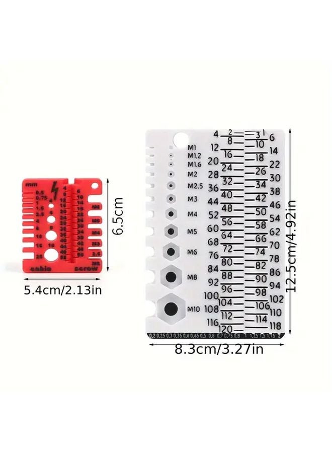 Red Black Portable Multifunctional Thickness Gauge Industrial Measuring Tool - Image 3