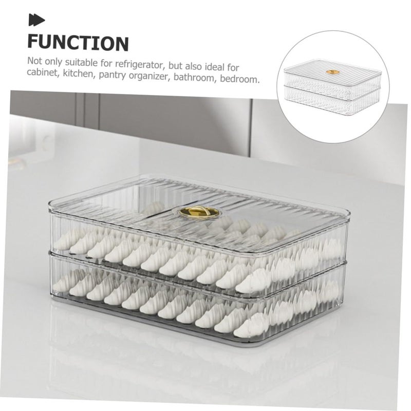 Large Clear Fridge Egg Holder And Vegetable Storage Containers For Freezer Organizer - Image 3