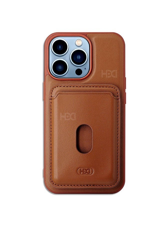 HDD iPhone 12 Pro Max Back Case with Wallet Card Holder and Kickstand 