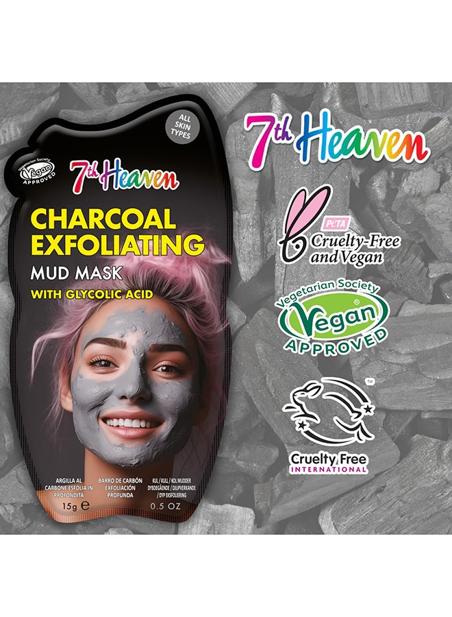 7th Heaven Charcoal Exfoliating Mud Mask 15g - Image 4