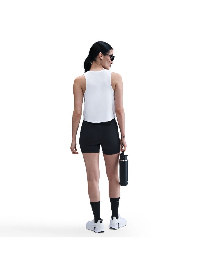 Nike Women’s Nike One Classic Dri-FIT Crop Tank White - Image 5