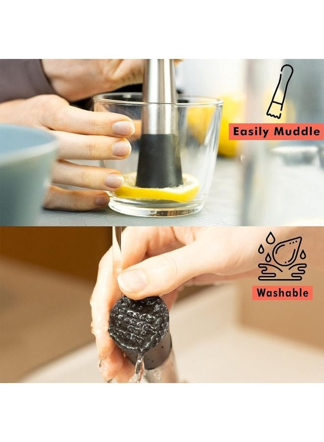 Cocktail Muddle Tool, Practical Stainless Steel - Image 1