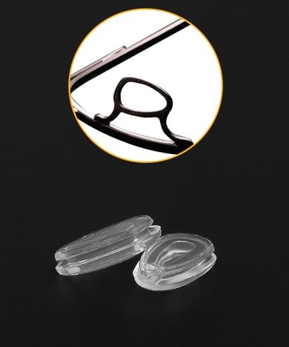 LenzProse 6 Pairs Replacement Nose Pads for Oakley EyeglassesSunglasses AntiSlip Clear Silicone Nose Pieces Guards Airbag Clip On Glasses Nose Pads - Image 5