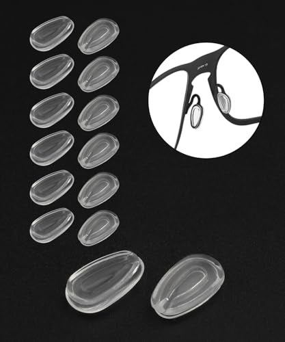 LenzProse 6 Pairs Replacement Nose Pads for Oakley EyeglassesSunglasses AntiSlip Clear Silicone Nose Pieces Guards Airbag Clip On Glasses Nose Pads - Image 2