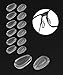 LenzProse 6 Pairs Replacement Nose Pads for Oakley EyeglassesSunglasses AntiSlip Clear Silicone Nose Pieces Guards Airbag Clip On Glasses Nose Pads - Image 1