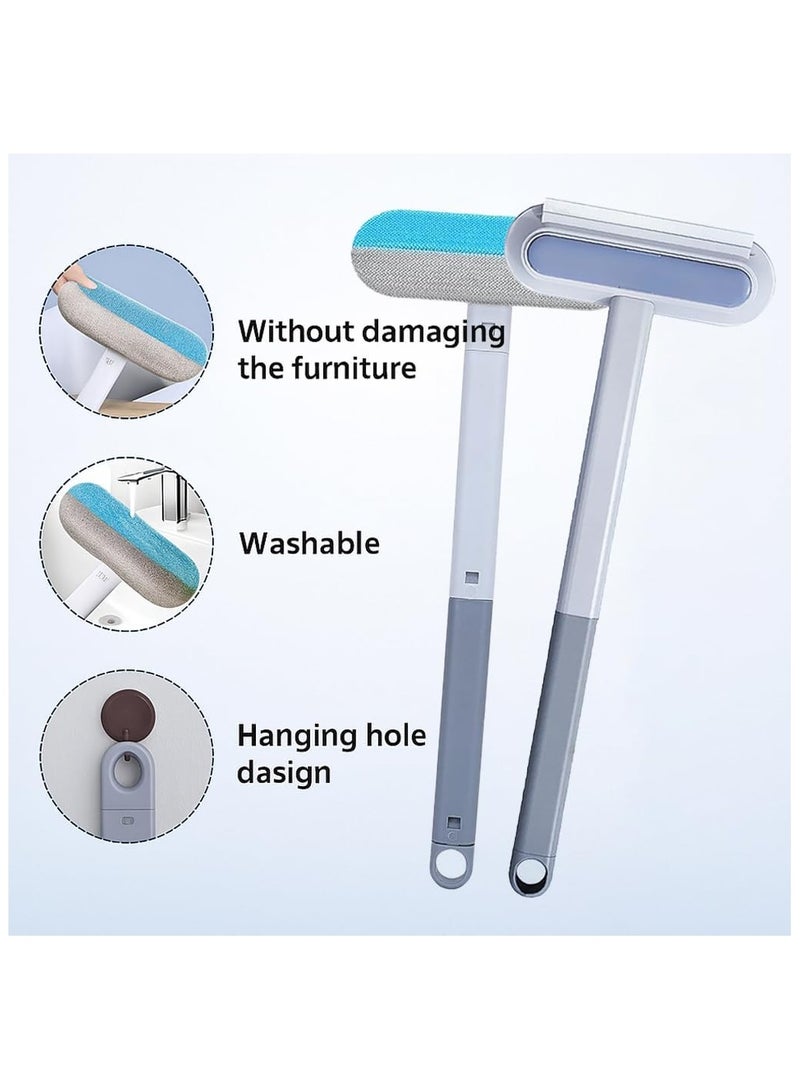 2pack Pet Hair Remover for Furniture,4 in1 Reusable Effective Lint Brush for Dog Cat Hair Extendable Multifunctional Double Sided Cleaning Tool,Gentle on Couches,Carpets Clothes,Bedding - Image 3