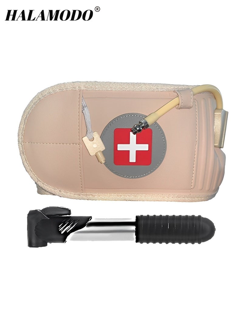 HALAMODO Decompression Back Belt for Adult Lumbar Spine Support Belt with Short pump for Lower Back Pain Relief Lumbar Air Traction Device Fits Waist Size 29-49 Inches - Image 2