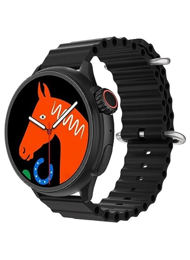 HW3 Ultra MAXs 1.52 Screen Smartwatch 90+ Sport Mode For Men and Women Sport Fitness Original Watches For IOS Androids Phone Call Smartwatch (Black) - Image 1