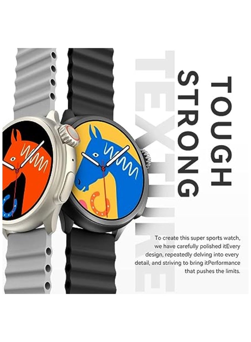 HW3 Ultra MAXs 1.52 Screen Smartwatch 90+ Sport Mode For Men and Women Sport Fitness Original Watches For IOS Androids Phone Call Smartwatch (Black) - Image 5