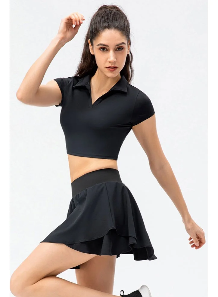 SVL Black Women's Top - Black - SVL for Women | Best Price UAE