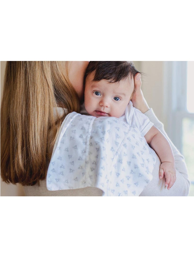 Burts Bees - Burts Bees Baby Infant Burp Cloths, 100% Organic Cotton Extra Absorbent Soft Fabric Drool Cloths, 5-Pack Newborn Must-Have Essential Large Burping Cloths, One Size 17 x 11.75 Inches - Image 1