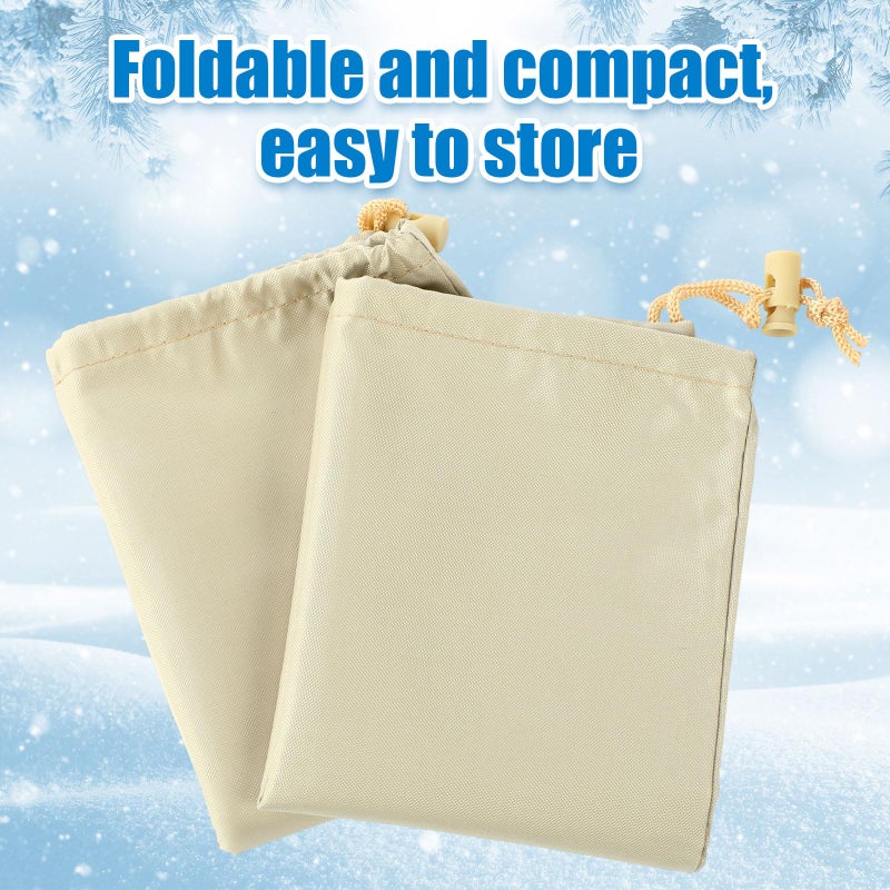 Frienda 2 Pcs Side View Mirror Cover Auto Rearview Protection Cover Snow Ice Mirror Exterior Rear Accessories Universal Size for Cars (Gray) - Image 5