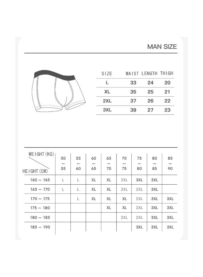 4pieces Mens Ultra Breathable Underwear Classic Stripe Cotton Boxer Briefs With Fly Summer Moisture Wicking Daily Everday Underwear No Ride-up - Image 5