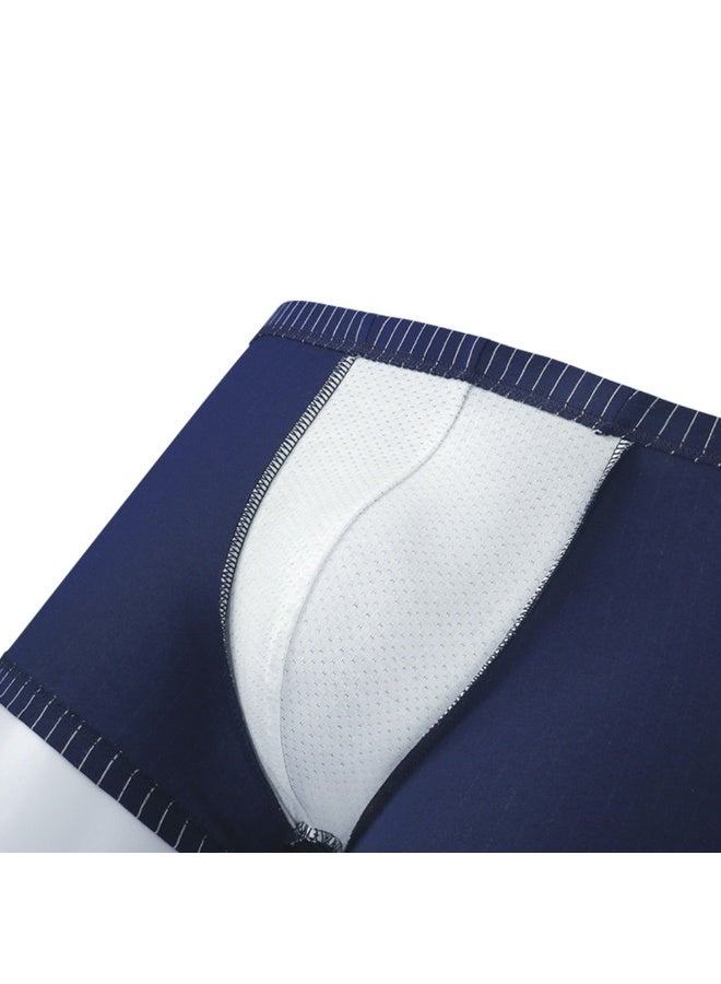 4pieces Mens Ultra Breathable Underwear Classic Stripe Cotton Boxer Briefs With Fly Summer Moisture Wicking Daily Everday Underwear No Ride-up - Image 4