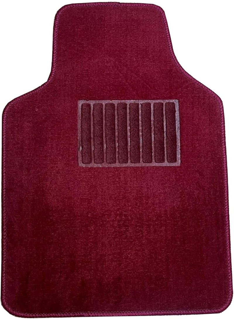 Universal Car Carpet Floor Mat 5 Piece (MAROON) - Image 5