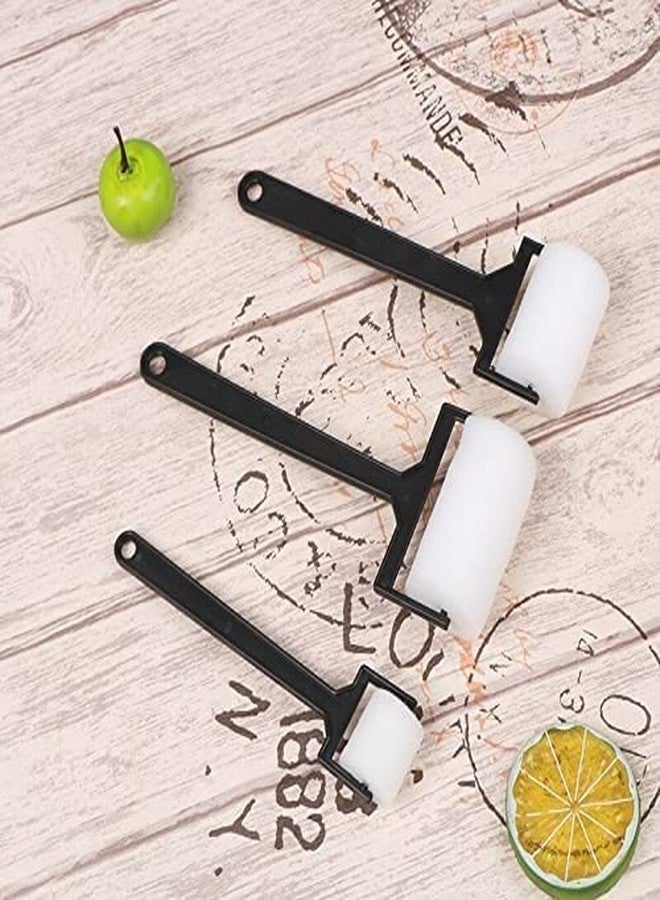 KRAFTMASTERS 3pcs/Set New White Sponge Brush Foam Painting Roller Brush Kids Craft Tool Drawing Toys Painting Supplies - Image 1