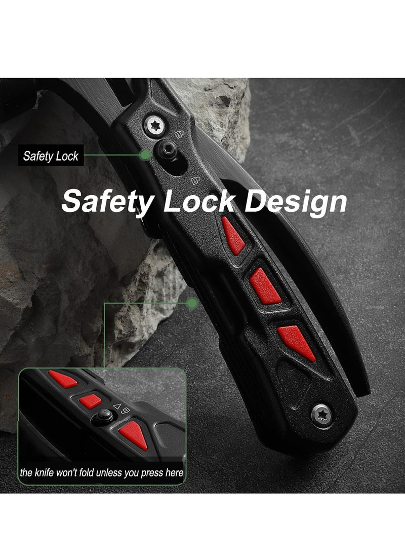 SYOSI Multitool Hammer, Portable 12in1 Multi Tool Gadgets for Men, Camping Accessories Survival Gear, Emergency Tool Hammer for Home or Car, Unique Gifts for Him Boyfriend Husband - Image 4