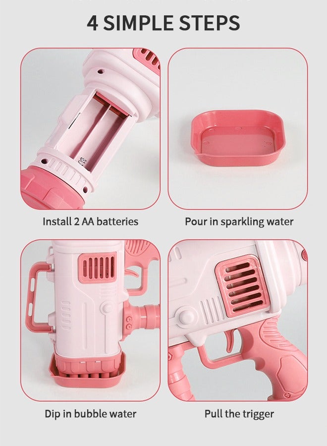 GROIC 32-Hole Electric Bubble Machine, Rocket Bubble Maker Blower for Kids, Space Travel Rocket Launcher Automatic Bubble Gun Summer Toy Gift for Party Wedding Outdoor & Indoor Activity - Image 4