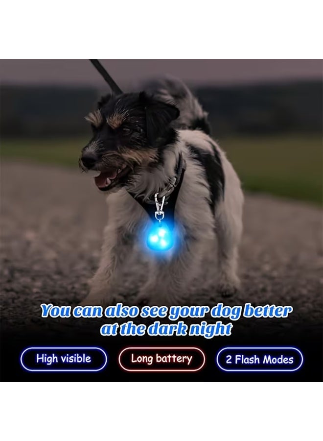 Home Clearance Sale 2PC LED Dog Collar Light with Motion-Activated Glow - Waterproof -like (No) Low-Light Safety Pendant, Battery- Night Walk Light for Small/Medium/Large Dogs, Blue/Red/Orange Modes, Fits Leashes & Collars - Image 3