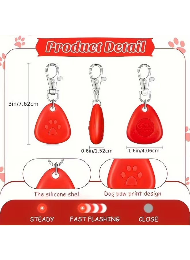 Home Clearance Sale 2PC LED Dog Collar Light with Motion-Activated Glow - Waterproof -like (No) Low-Light Safety Pendant, Battery- Night Walk Light for Small/Medium/Large Dogs, Blue/Red/Orange Modes, Fits Leashes & Collars - Image 4