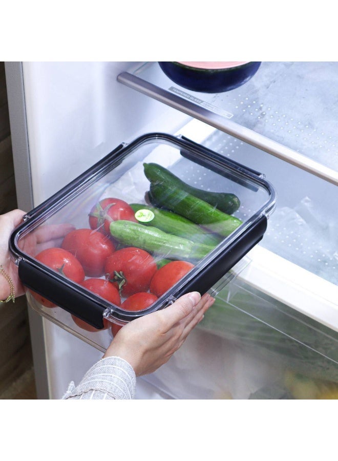 فينيكس طقم ثلاجه اكريليك 3*1 ضد الكسر بغطاء محكم الغلق و مانع للانسكاب  400 ml   1000 ml  2800 ml - Image 2