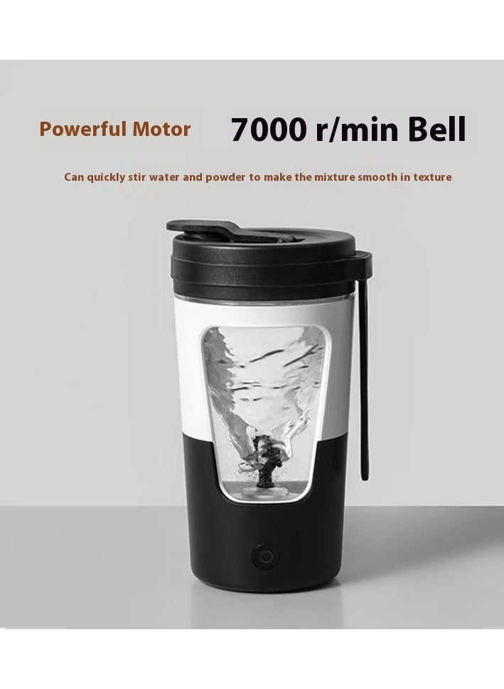 زجاجة خلاط بروتين كهربائية، زجاجات خلاط قابلة لإعادة الشحن عبر USB، زجاجات خلاط لمزج البروتين خالية من مادة BPA، كوب محمول لمشروب مكملات التمرين (أزرق) - Image 2