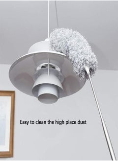 DELUX DELUX Microfiber Extendable Feather Duster with 100 inches Extra Long Pole, Bendable Head & Long Handle Dusters for Cleaning Ceiling Fan, High Ceiling, Blinds, Furniture & Cars  - Image 3