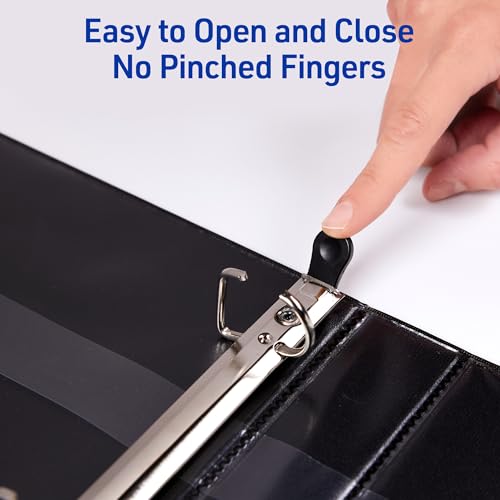 Avery Heavy-Duty View 3 Ring Binder, 1" One Touch EZD Rings, 275-Sheet Capacity, 1.4 Inch Wide Spine, Great for Home, School Supplies, Office, or Organization Needs, 1 White Binder (79199) - Image 3