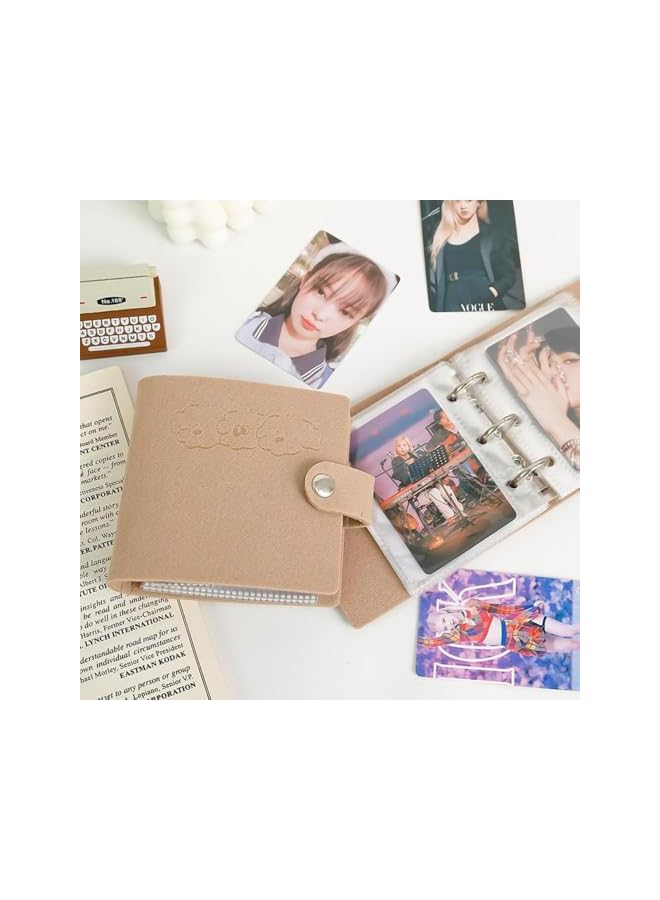 The Bros 3 Inch Photo Album Mini Kpop Photocard Binder, Small Photo Album Card Holder for Fujifilm Instax Polaroid Film 40 Pockets  - Image 4