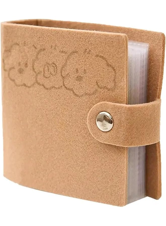 The Bros 3 Inch Photo Album Mini Kpop Photocard Binder, Small Photo Album Card Holder for Fujifilm Instax Polaroid Film 40 Pockets  - Image 1