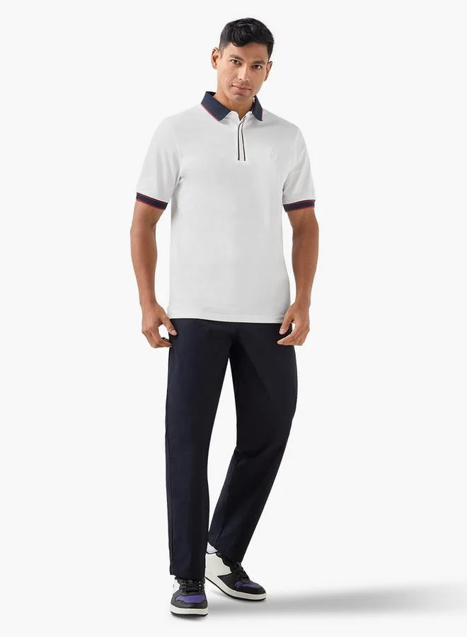 Emperor Emperor Pleated Mid-Rise Straight Fit Poplin Trousers