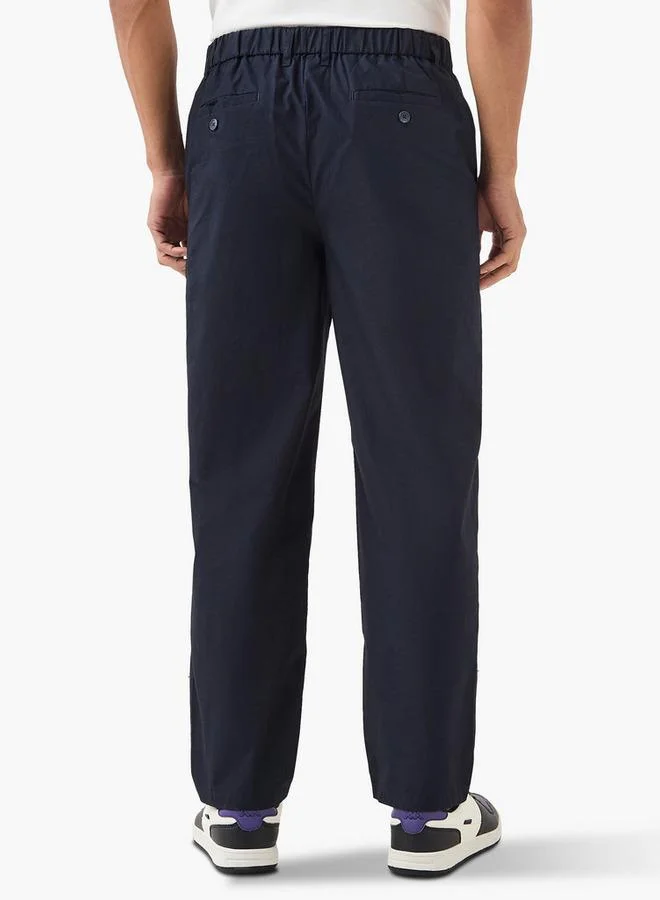 Emperor Emperor Pleated Mid-Rise Straight Fit Poplin Trousers