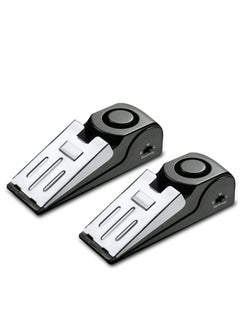 Y&D 2Pack Door Stop Alarm with 120DB Siren for Home Travel, Apartment House, Office Black Jammer Wedges  - Image 1