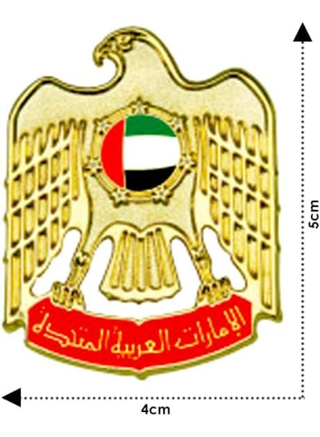 Pack of 3 UAE Metal Falcon logo Badges Pin For UAE National Day - Image 2