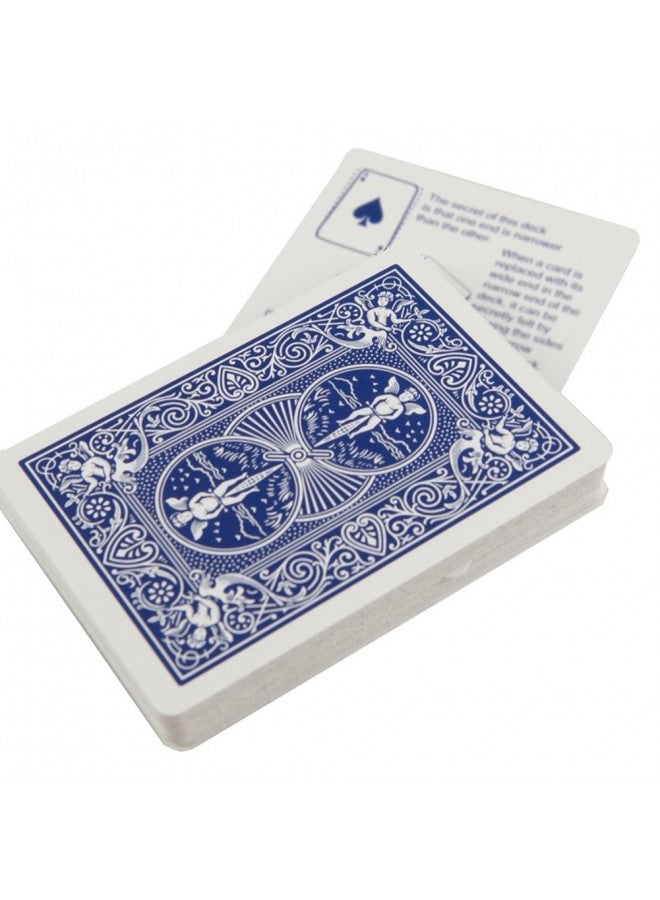 Magic Makers Bicycle Stripper Deck with 10 Bonus Tricks (Blue) - Tapered Magic Trick Deck - Image 4