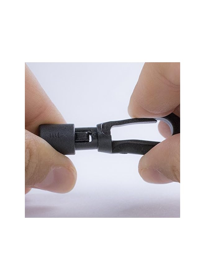 The Bros The Bros Black Bungee Cord End Hooks – Choose from packs of 5, 10, or 20 – Fits 1/8" Diameter of Shock Cord, Bungee Cord, Resistance Bands - Image 4