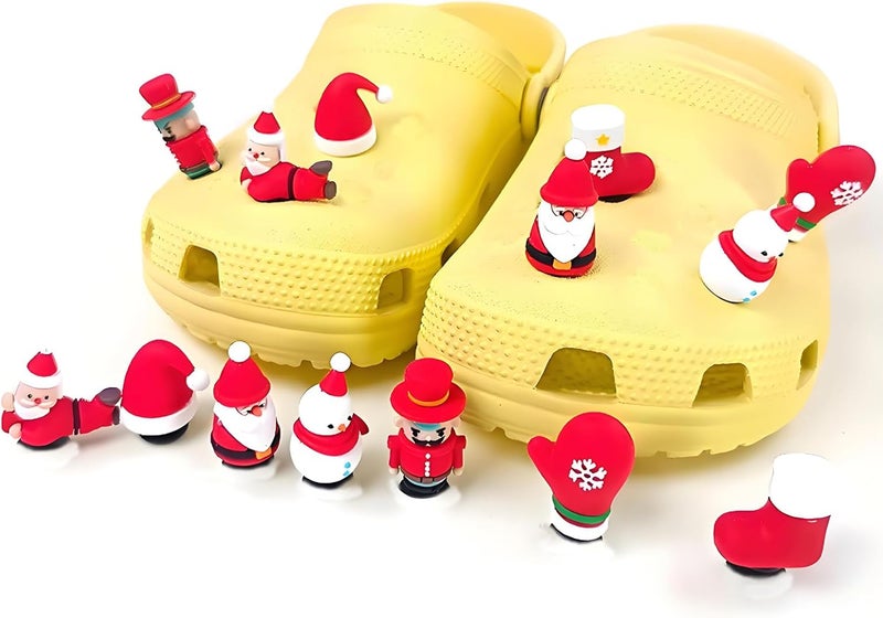 8-Piece 3D Shoe Charms, Christmas Themed Shoe Charms for Crocs Sandals Clogs Bracelet, Santa Gnome Snowman Tree Clog Charms, Party Gift for Boys Girls Children - Image 2