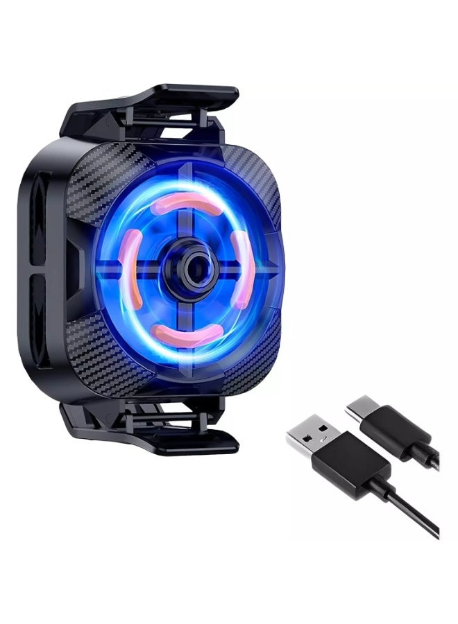 X94 Upgraded Magnetic Cell Phone Cooler, RGB Phone Cooling Fan Portable Lightweight Mobile Phone Cooling Fan, Phone Radiator with Larger Cooling Area for Phone/Tablet/iPad - Image 3