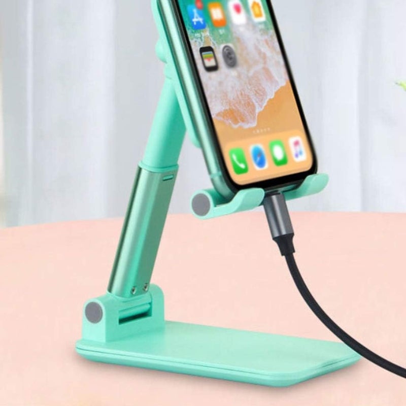Mobile Phone Stand Desktop Live Broadcast Online Lesson Chase Drama Tablet Universal Folding Carry-on Support Shelf (Color : C) (C) - Image 5