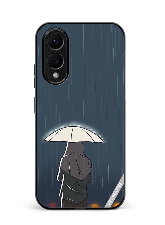 VR CREATIVE Protective Case Cover For Samsung Galaxy S25 Edge Rainy Days Design Multicolour