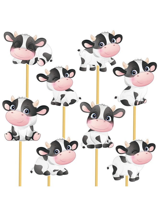 umoni Cow Party Centerpieces Decoration 24Pcs Cow Theme Party Table Toppers For Cow Baby Shower Centerpieces Decoration Farm Animal Birthday Party Supplies - Image 2