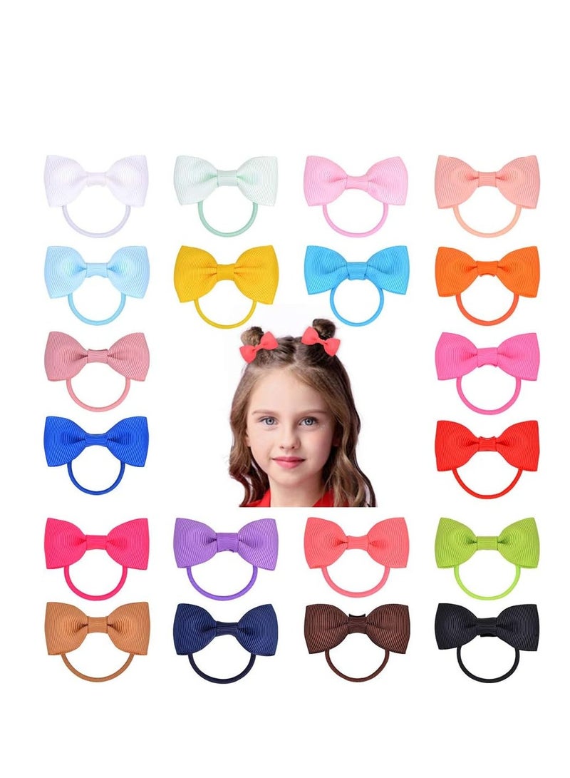KASTWAVE 20-Piece Baby Girl Hair Accessories, Bow Tie, Mini Elastic Hair Band, Rubber Band Hair Band Accessories - Image 1