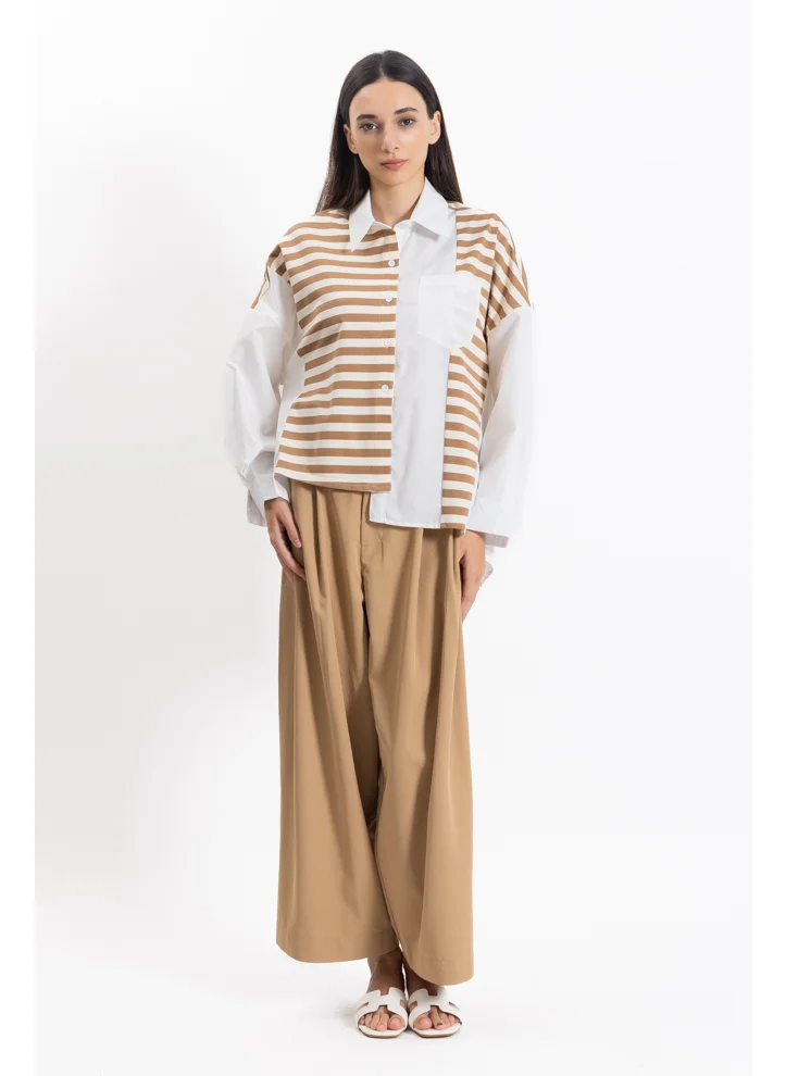 شايبس DETAILED STRIPED SHIRT SET