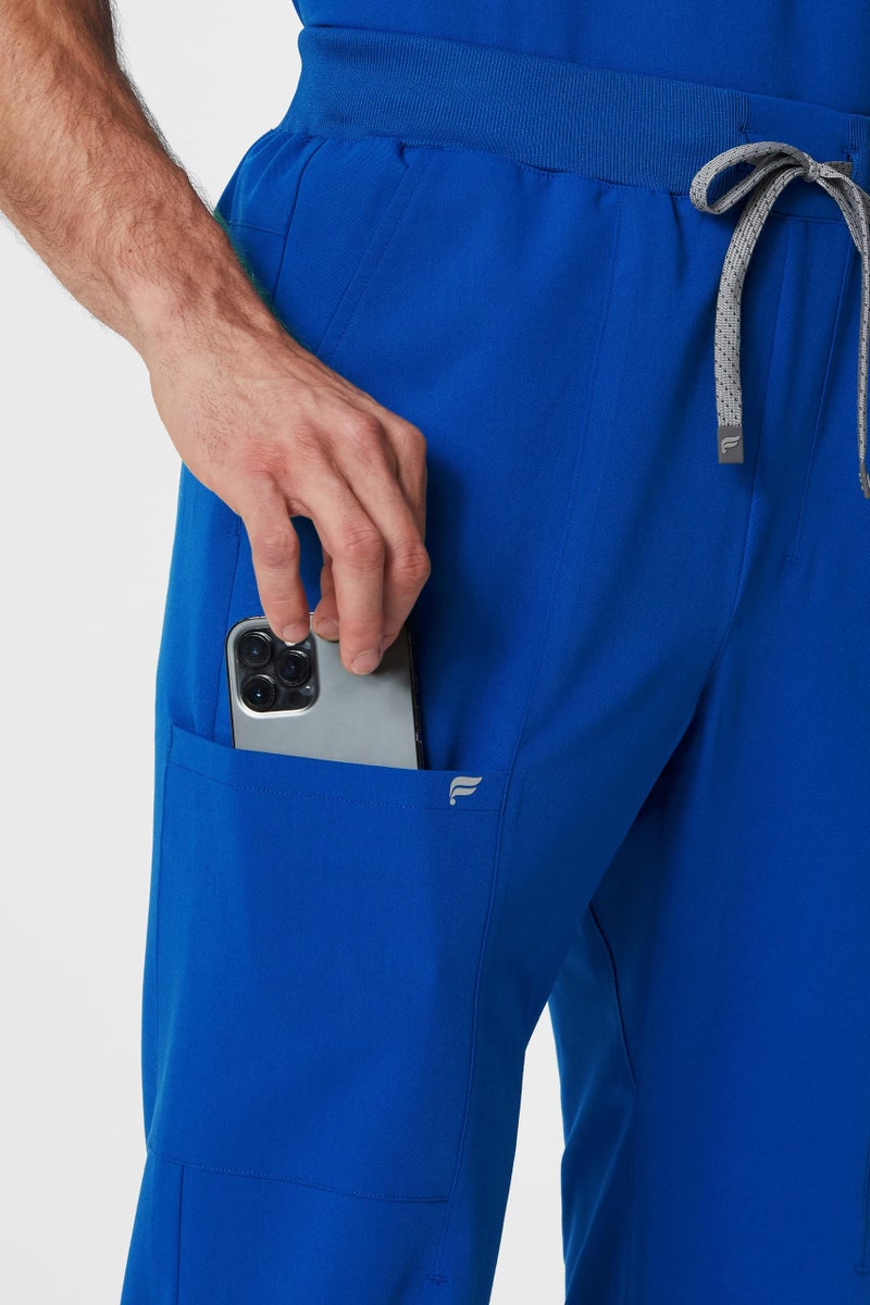 Fabletics Men's All-Shift 5-Pocket Scrub Jogger - MotionTech, 4-Way Stretch, Pocket-Packed, Lightweight, Semi-Slim Fit, 4X / Short 26 in | 26, Royal Blue - Image 3