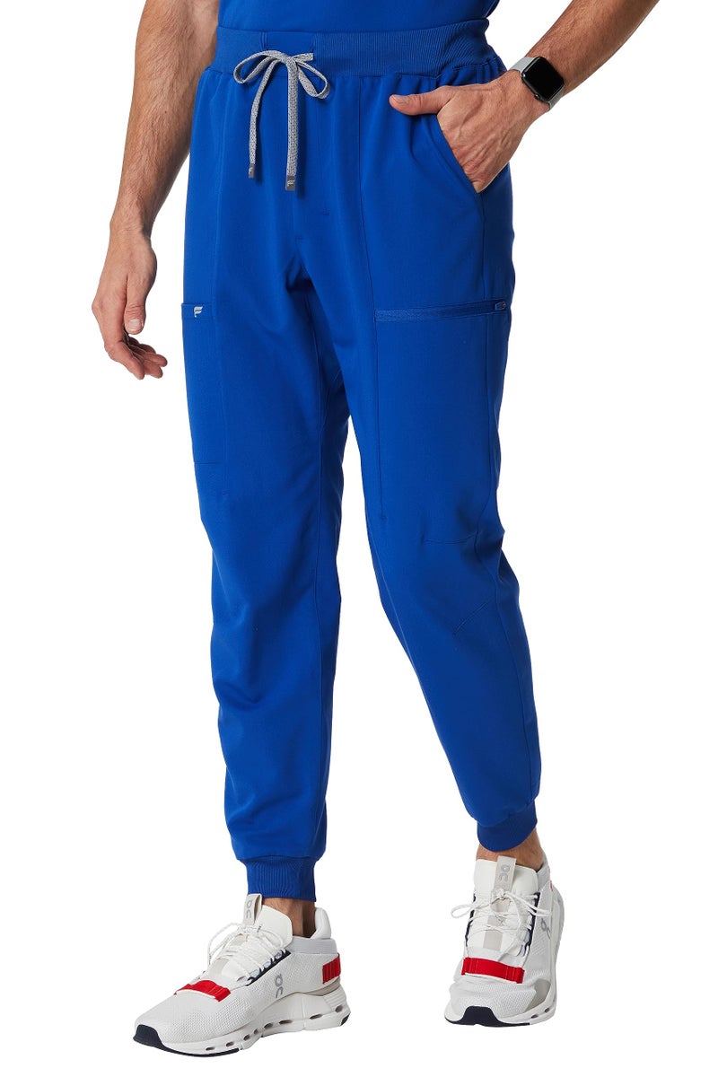 Fabletics Men's All-Shift 5-Pocket Scrub Jogger - MotionTech, 4-Way Stretch, Pocket-Packed, Lightweight, Semi-Slim Fit, 4X / Short 26 in | 26, Royal Blue - Image 1