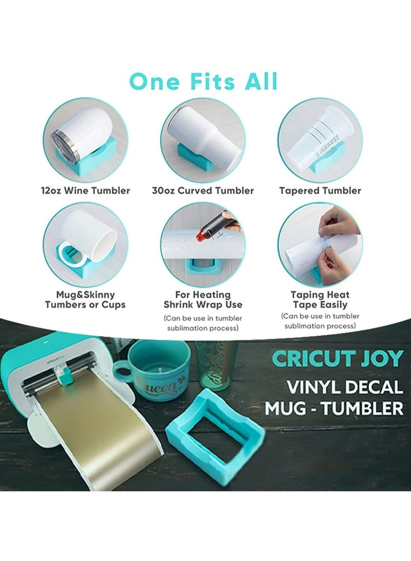 Oasisgalore Non-Slip Silicone Cup Cradle with Felt Edge Squeegee for Applying Vinyl Decals on Tumblers - Image 4