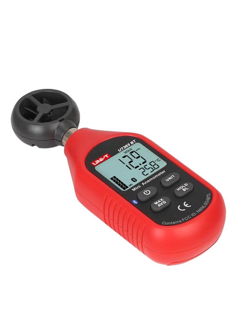 UNI-T UT363BT Bluetooth Mini Digital Anemometer (Wind Speed & Temp) - Image 1