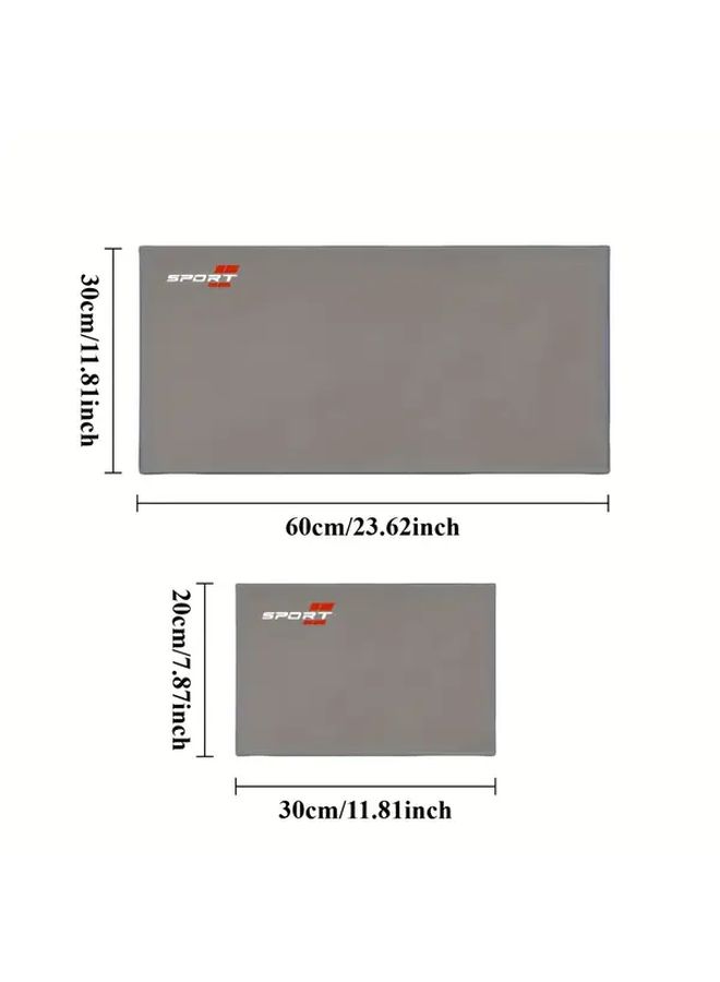 Gray Car Microfiber Cleaning Cloth Absorbent And Lint Free For Car Interior Exterior Window Mirror Body 7 87 X 11 81 Inches - Image 2