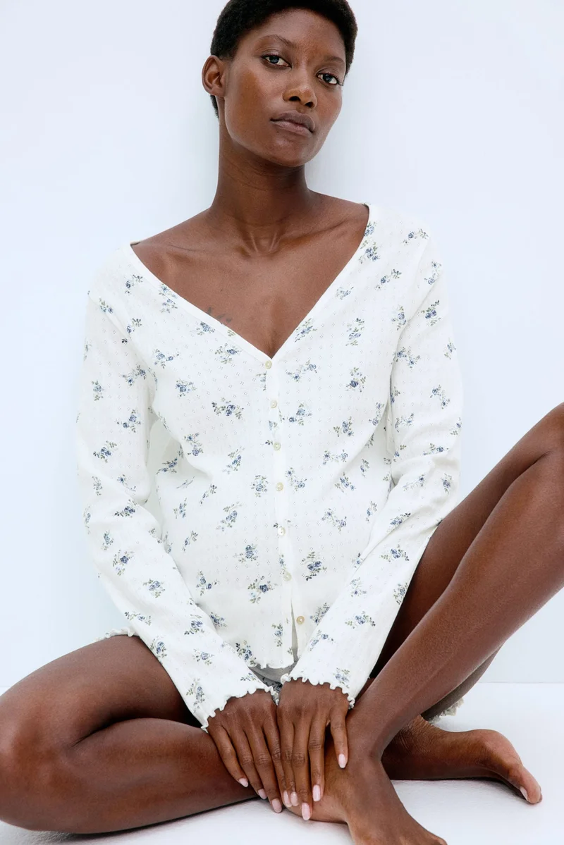 H&M MAMA Pointelle pyjamas
