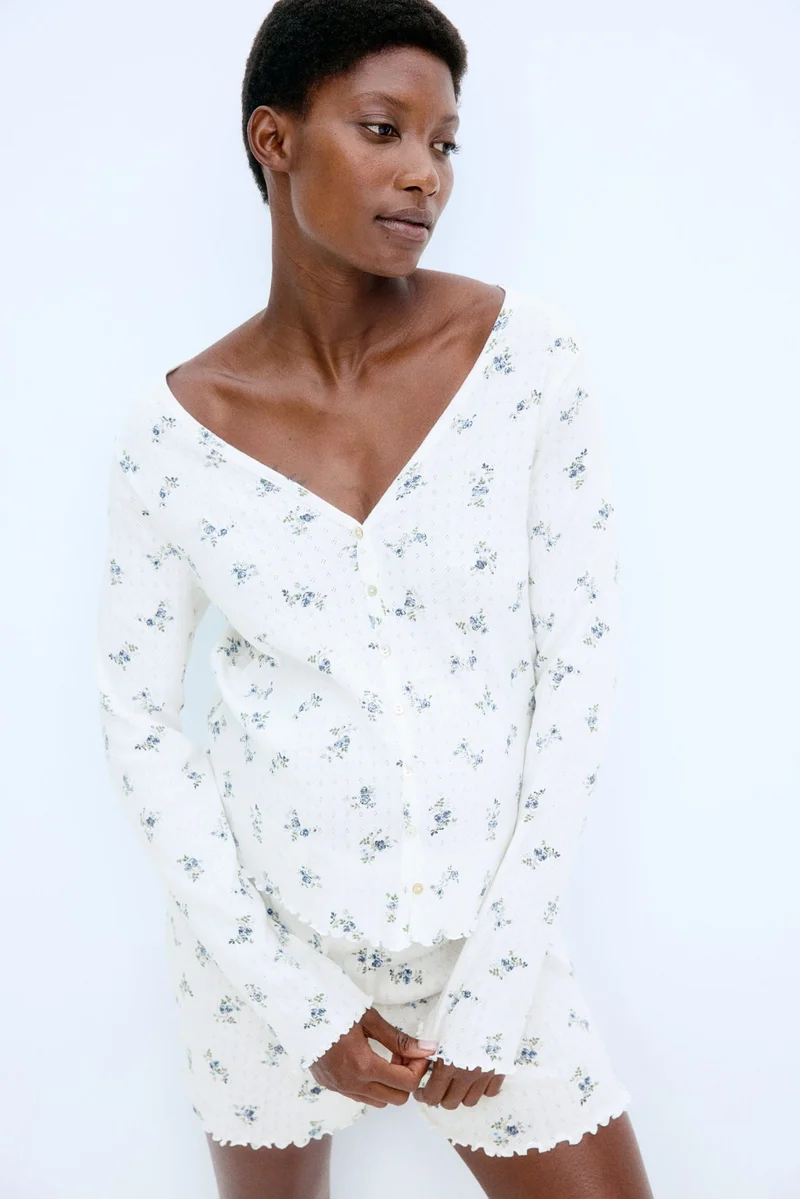 H&M MAMA Pointelle pyjamas